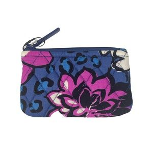 Vera Bradley Coin Purse In African Violet Blue